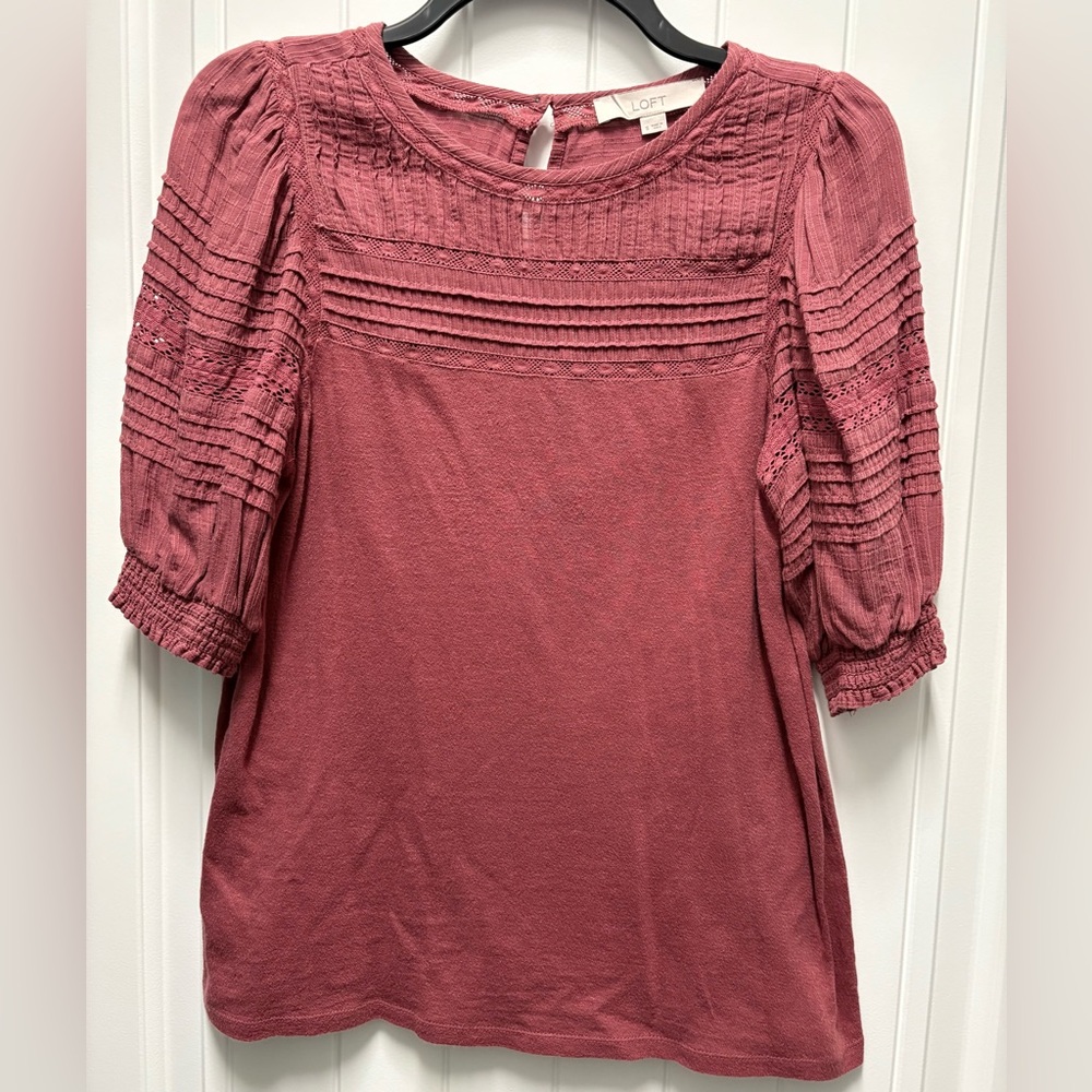 LOFT Women's Dusty Brown Blouse